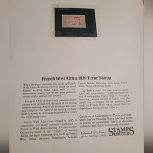 FRENCH WEST AFRICA 1939 90 ( ERROR ) STAMP